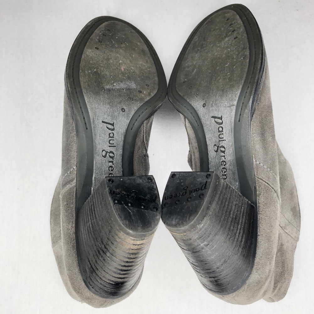 ✨HP✨Paul Green Delgado Gray Scoop Ankle Booties, 8 - Picture 7 of 8